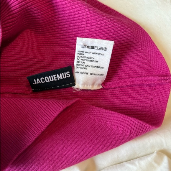 JACQUEMUS NWOT Maille Borneo Turtleneck Knit Top Pink - Picture 6 of 6